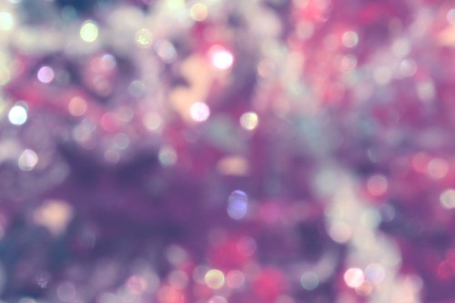 Image pink and white bokeh lights