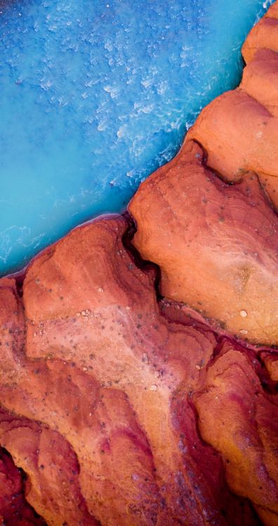 wood, blue, orange, Paint, tints and shades