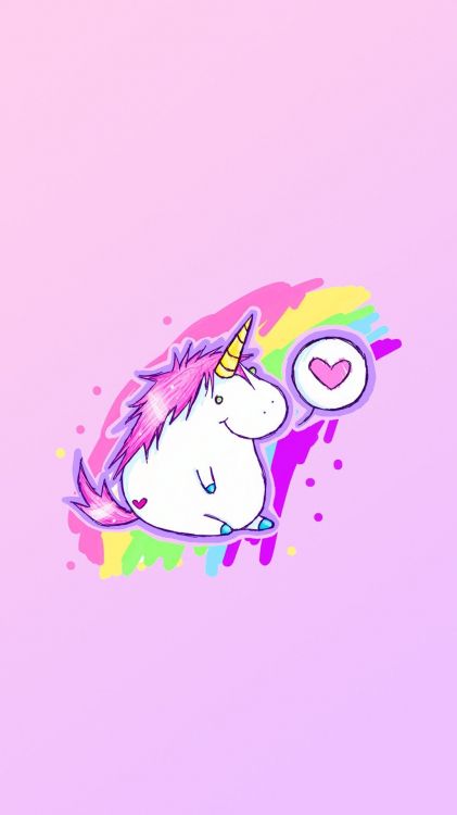 Illustration Animale Blanche et Violette. Wallpaper in 1080x1920 Resolution