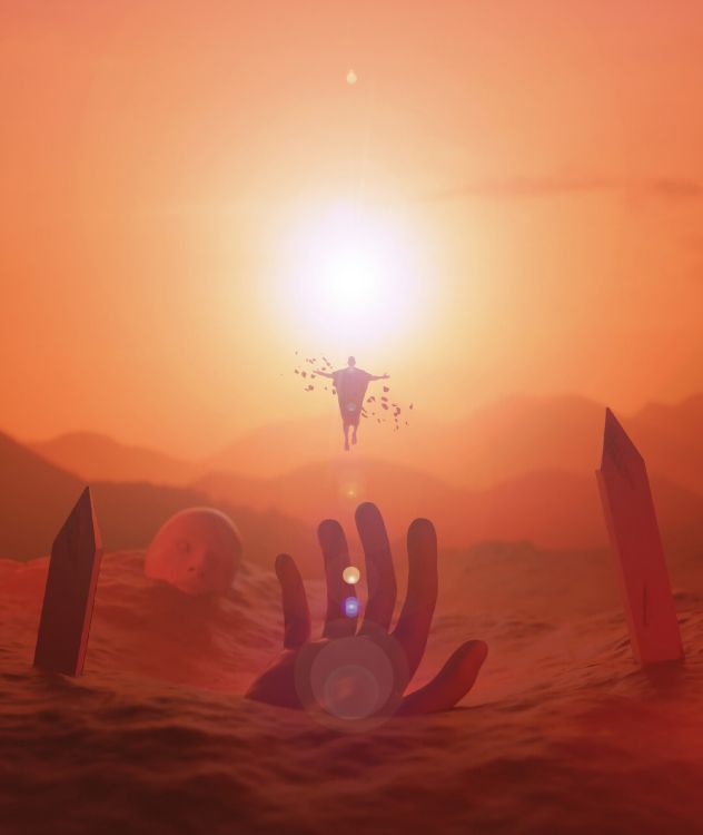 3 Personen Sitzen Bei Sonnenuntergang Auf Sand. Wallpaper in 2160x2560 Resolution