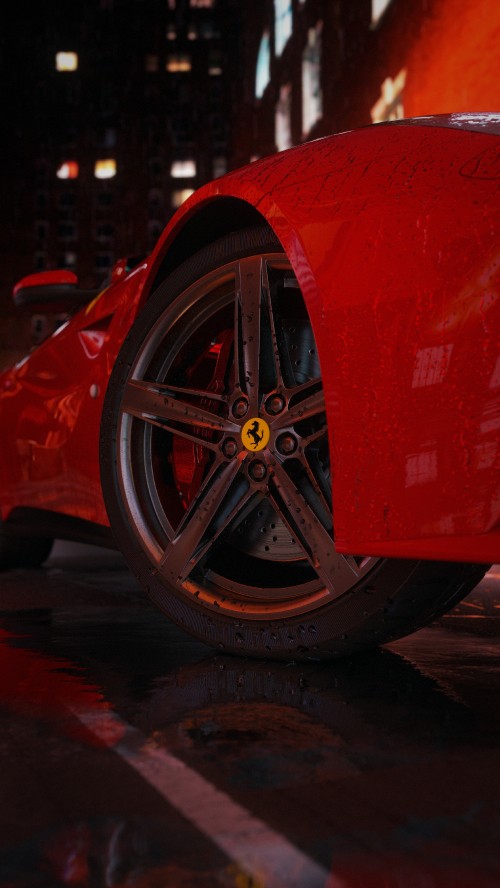 Image alloy wheel, sports car, cars, luxury car, wheel