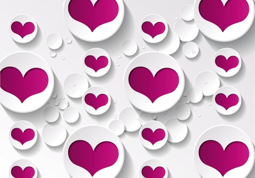 Image heart, pink, purple, pattern, valentines day