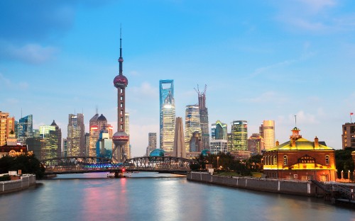 Image city skyline under blue sky during daytime