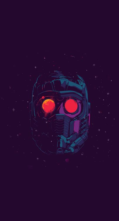 Star-Lord, Art, Affiche, Cercle, Espace. Wallpaper in 1476x2720 Resolution