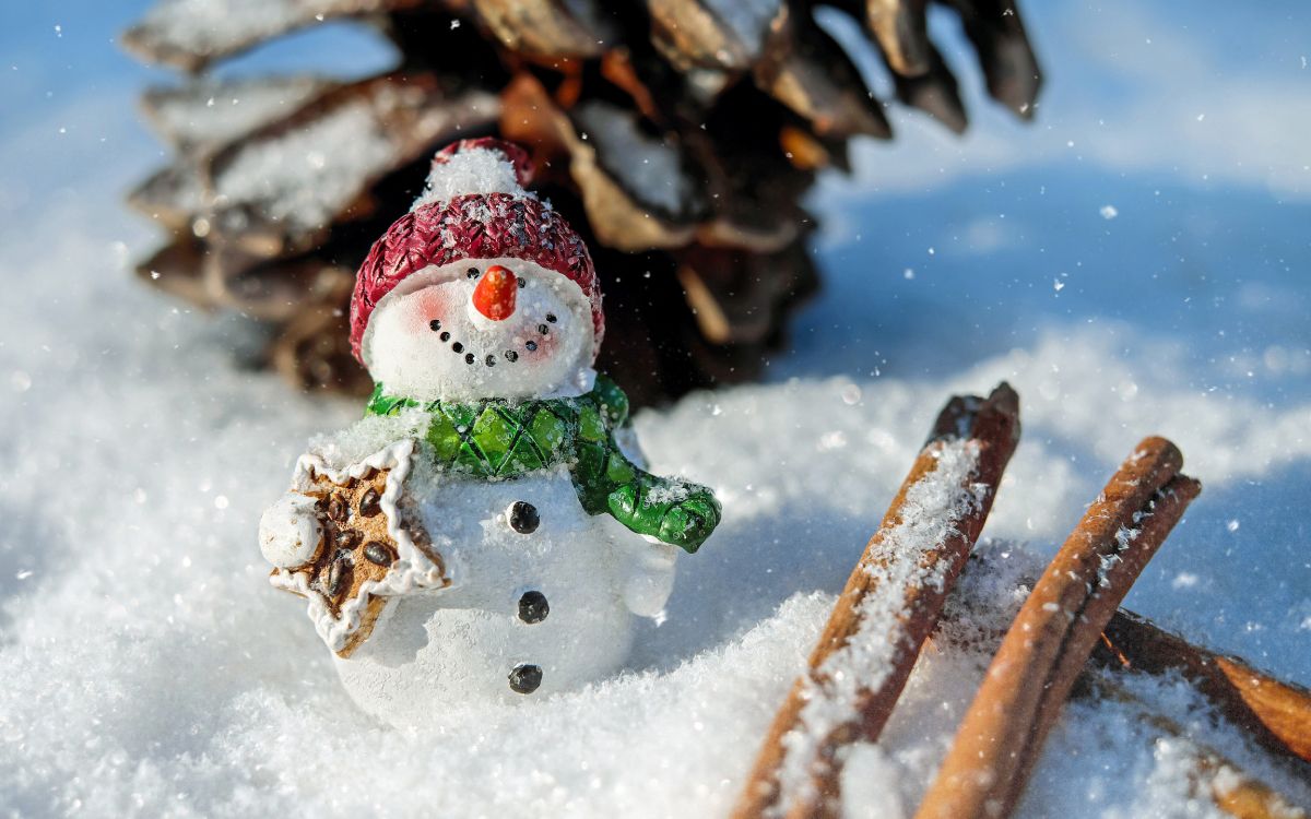 Snowman, Christmas Day, Winter, Snow, Freezing. Wallpaper in 4896x3060 Resolution