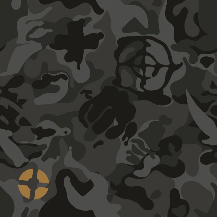 Ilustración de Estrella Amarilla y Negra. Wallpaper in 2048x2048 Resolution