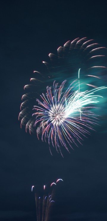Image fireworks, new years day, night, midnight, event