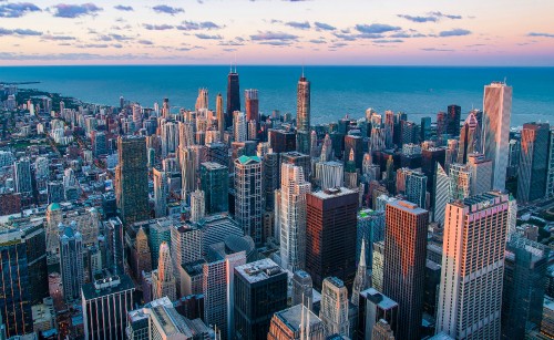 Image chicago downtown, furama restaurant, birchwood healthcare partners, water, skyscraper