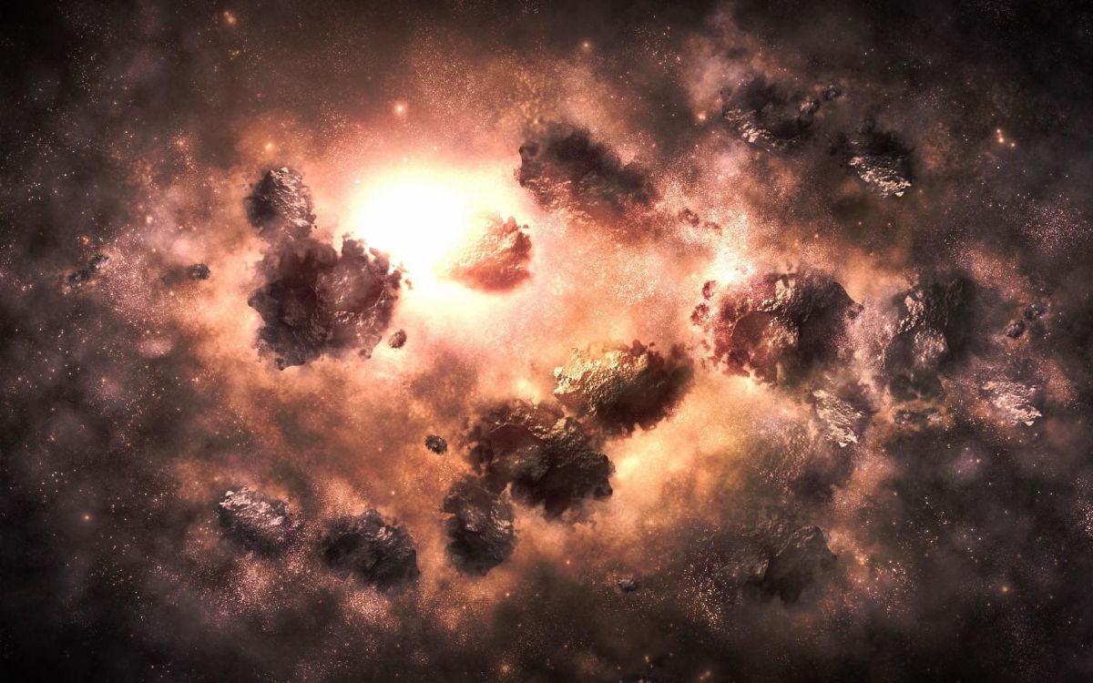 Illustration de la Galaxie Brune et Noire. Wallpaper in 3840x2400 Resolution