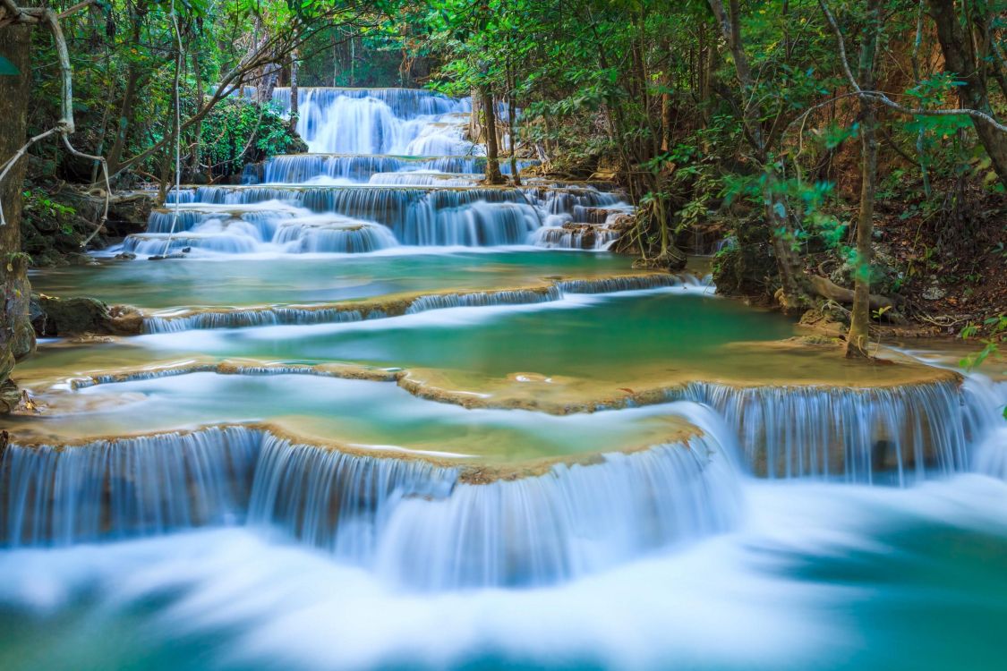 time lapse photography of river