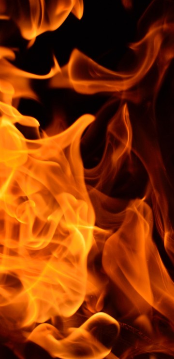 Image orange and yellow fire digital wallpaper