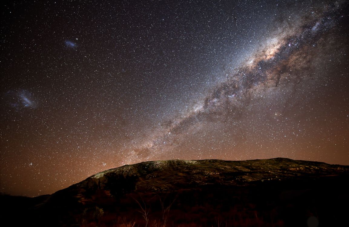 starry night over the mountain