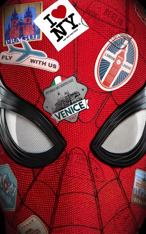 spider man far from home poster, aunt may, spider-man, poster, graphic design