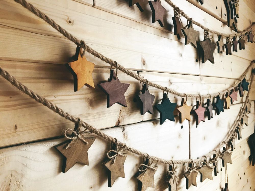 Madera, Guirnalda, la Madera Contrachapada, Bramante, Estrella. Wallpaper in 2048x1536 Resolution