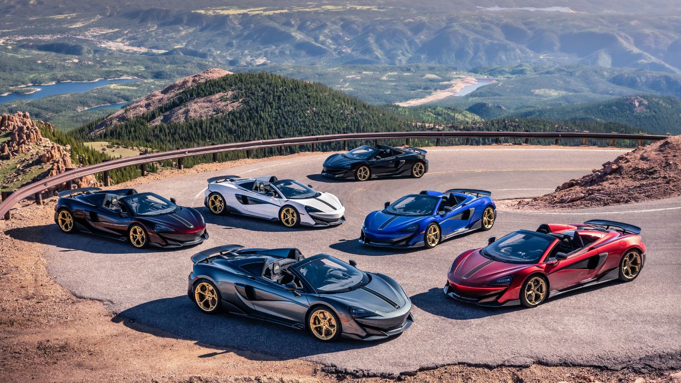 Pico Mclaren 600lt Spider Pikes, 2020 Mclaren 600lt, 2019 Mclaren 600lt, Mclaren, Pikes Peak. Wallpaper in 5120x2880 Resolution