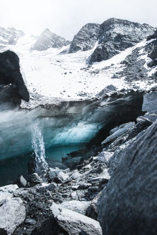 glacial landform, mountainous landforms, mountain, glacier, natural landscape