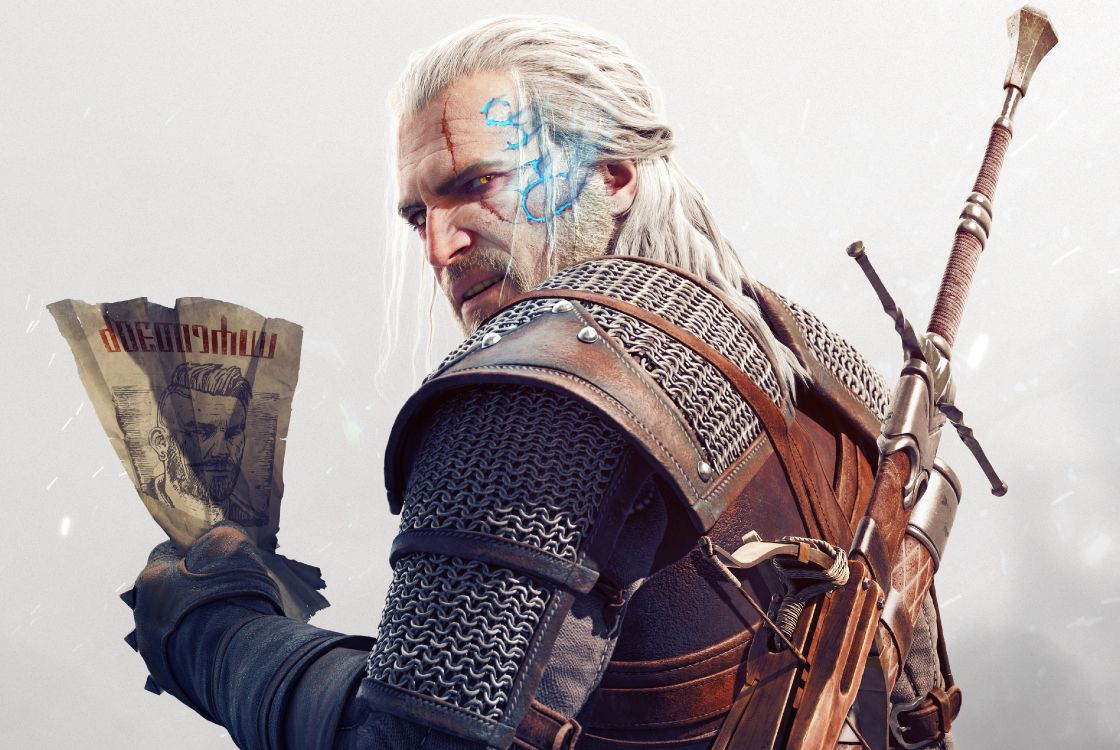 The Witcher 3 Wild Hunt, Geralt Von Riva, Kehllappen, Gesichtsbehaarung, Musiker. Wallpaper in 4141x2771 Resolution