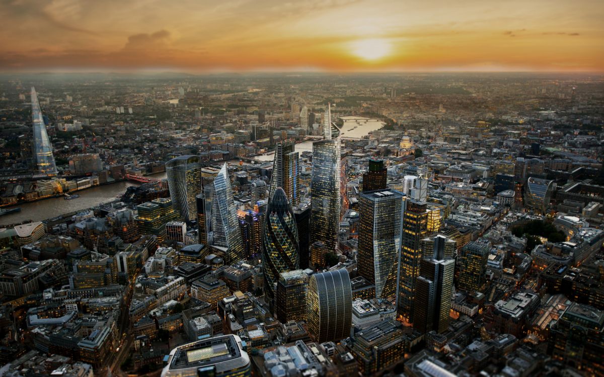 London, Londoner Skyline, Splitter, 30. Marienaxt Die Gurke, Skyline. Wallpaper in 5120x3200 Resolution