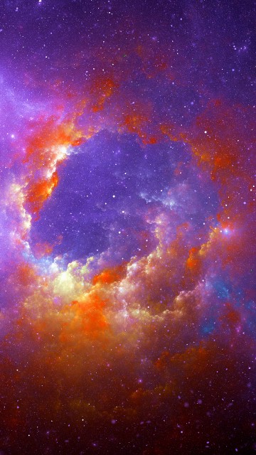 Image blue and brown sky with stars