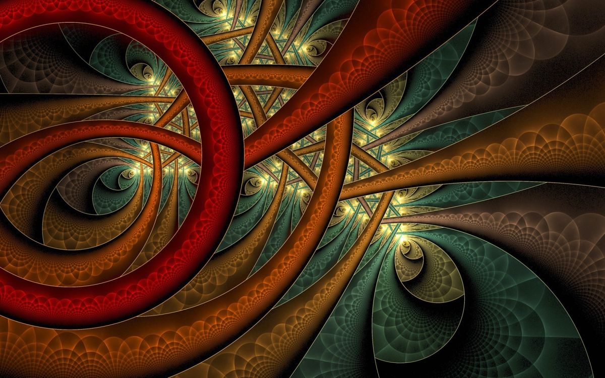 Red and Gold Abstract Painting. Wallpaper in 2560x1600 Resolution