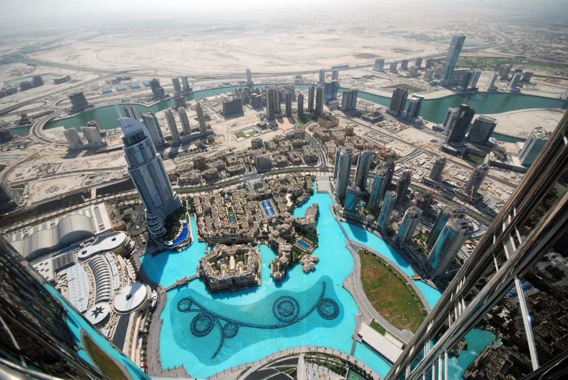 aerial view of swimming pool during daytime