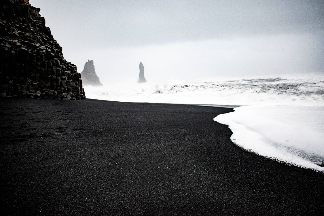 white, water, black, nature, sea