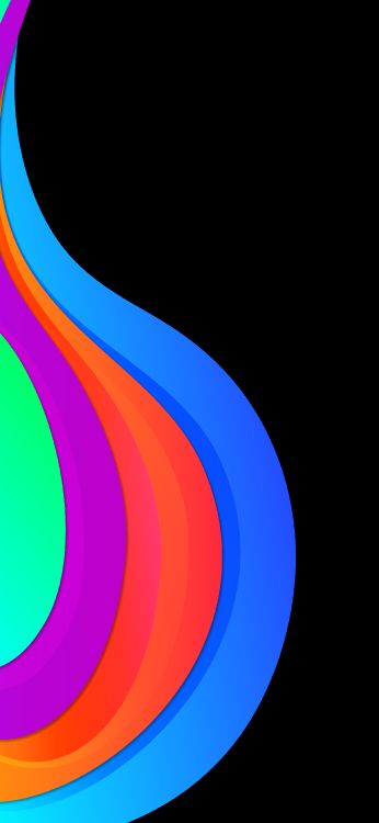 Orange, Grafik-design, Farbigkeit, Electric Blue, Kreis. Wallpaper in 2250x4872 Resolution