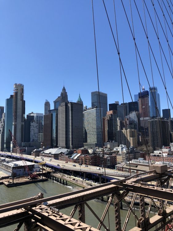 New York, Gratte-ciel, la Journée, Zone Urbaine, Infrastructure. Wallpaper in 1536x2048 Resolution