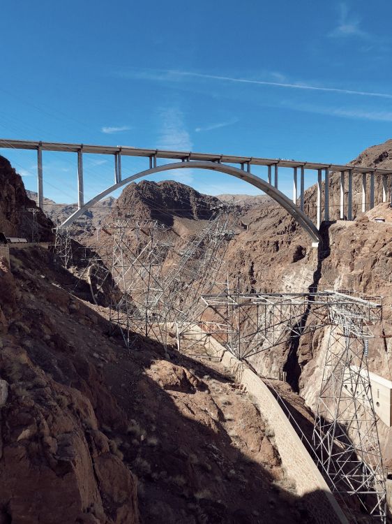 Hoover Dam, geology, infrastructure, bridge, rock