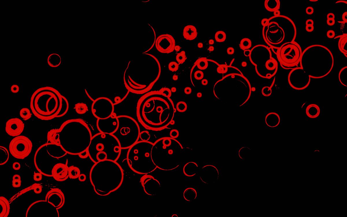 Rote Und Schwarze Herzillustration. Wallpaper in 2560x1600 Resolution