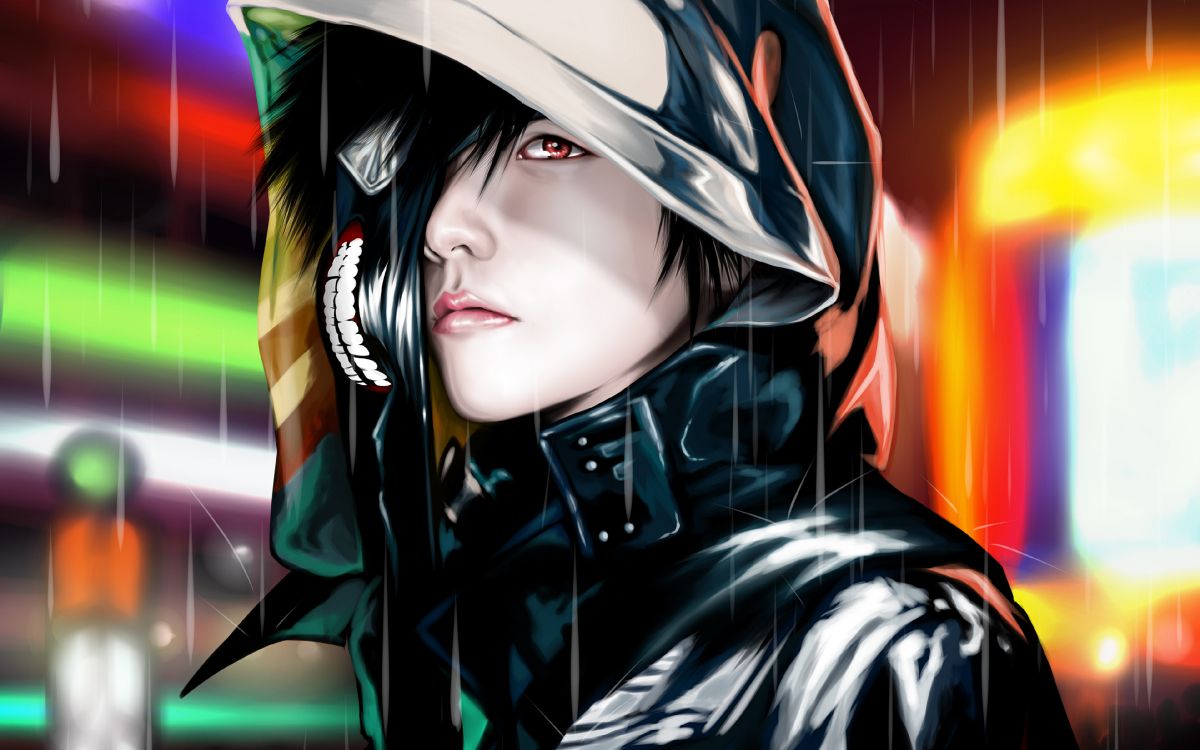 东京食尸鬼, 很酷的, 长长的头发, 女孩, 动画片 壁纸 3840x2400 允许