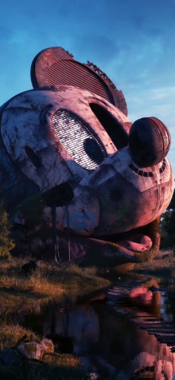 Verlassenes Disneyland, Disneyland Park, Flussland, Entdeckungsinsel, Nara Traumland. Wallpaper in 1170x2535 Resolution