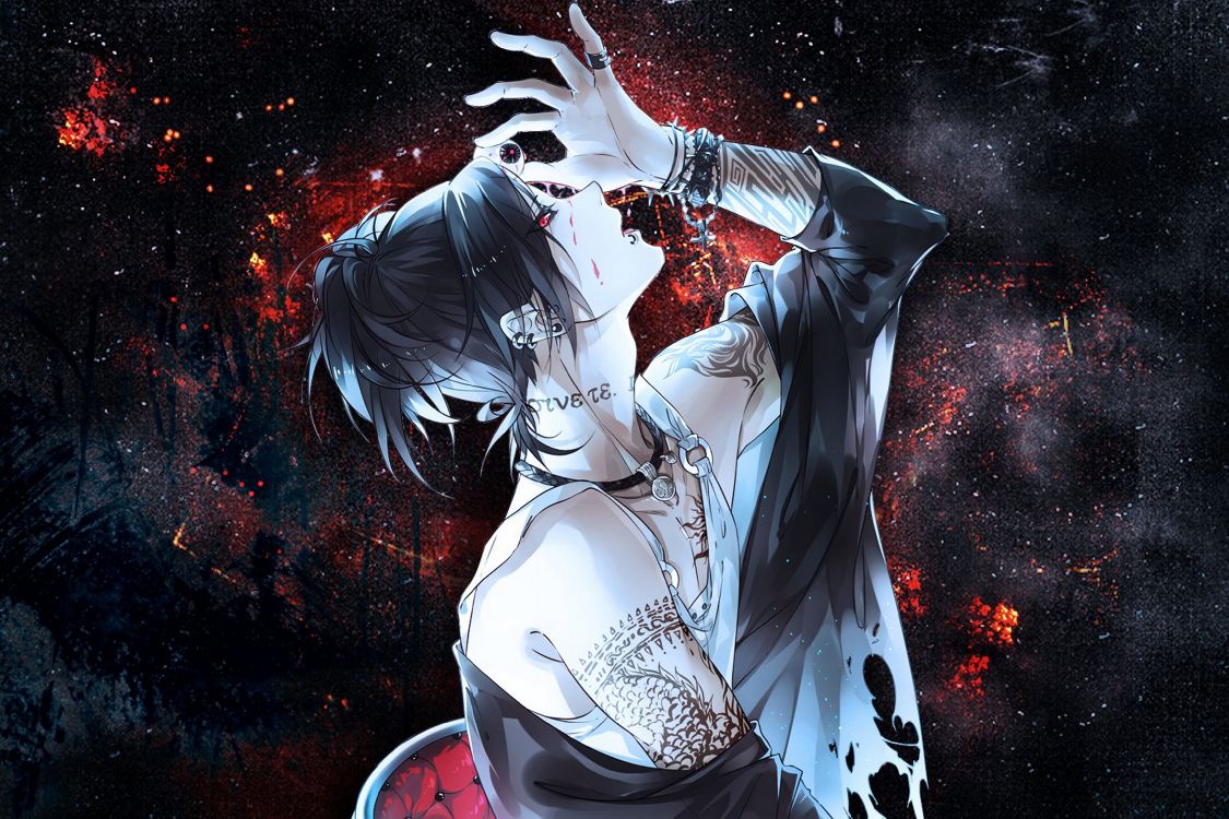 Personaje de Anime Masculino de Pelo Negro. Wallpaper in 3402x2268 Resolution