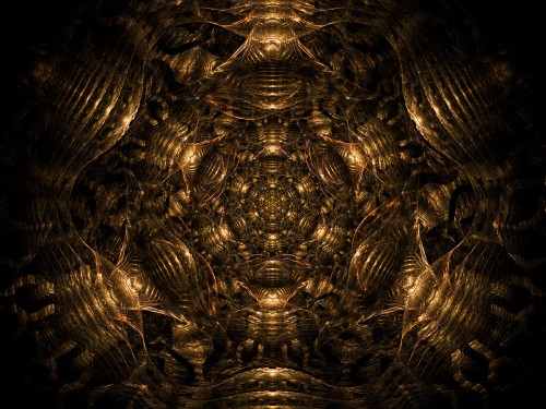 Image brown and black round decor