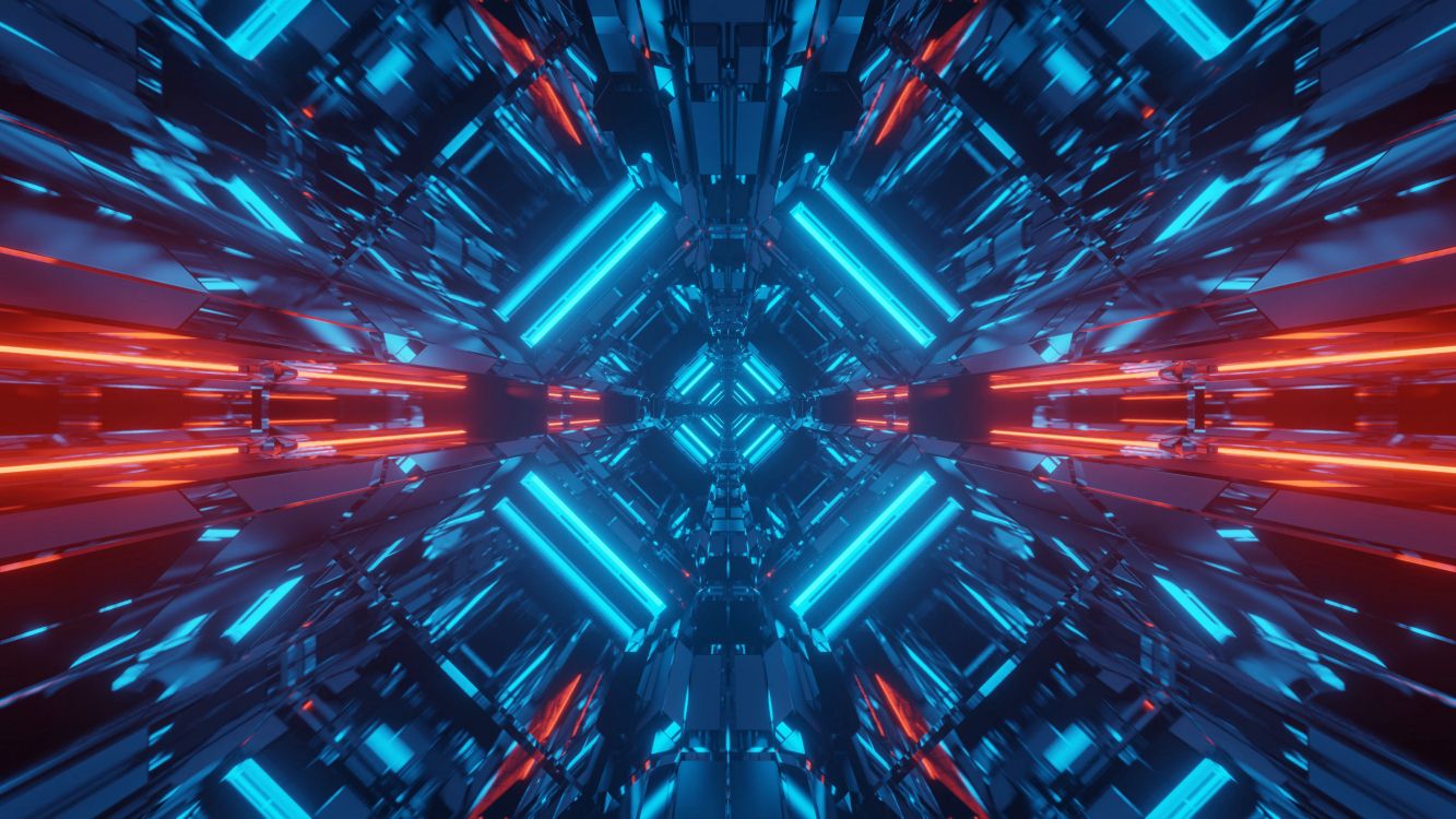 Illustration, la Science-fiction, Graphique, Lumière, Blue. Wallpaper in 3840x2160 Resolution