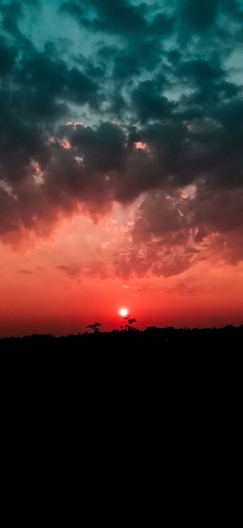 Cloud, Atmosphäre, Ökoregion, Naturlandschaft, Afterglow. Wallpaper in 1080x2340 Resolution