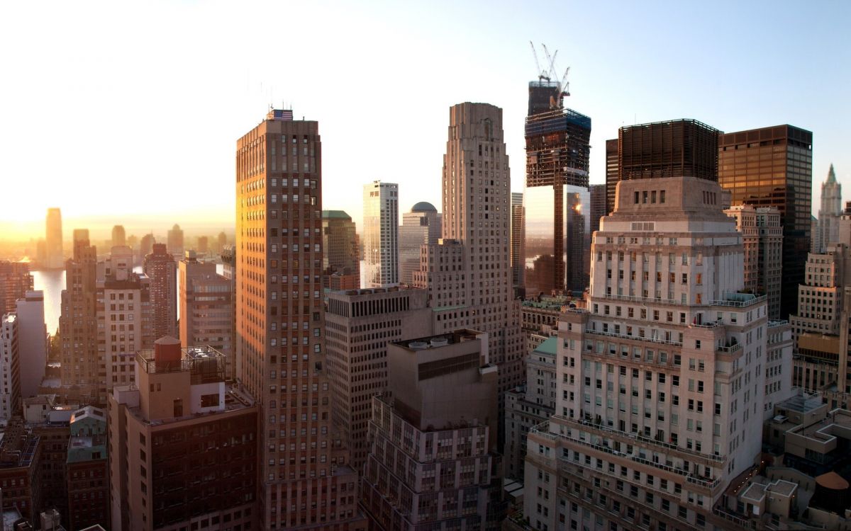 City Buildings Under White Sky During Daytime. Wallpaper in 1920x1200 Resolution