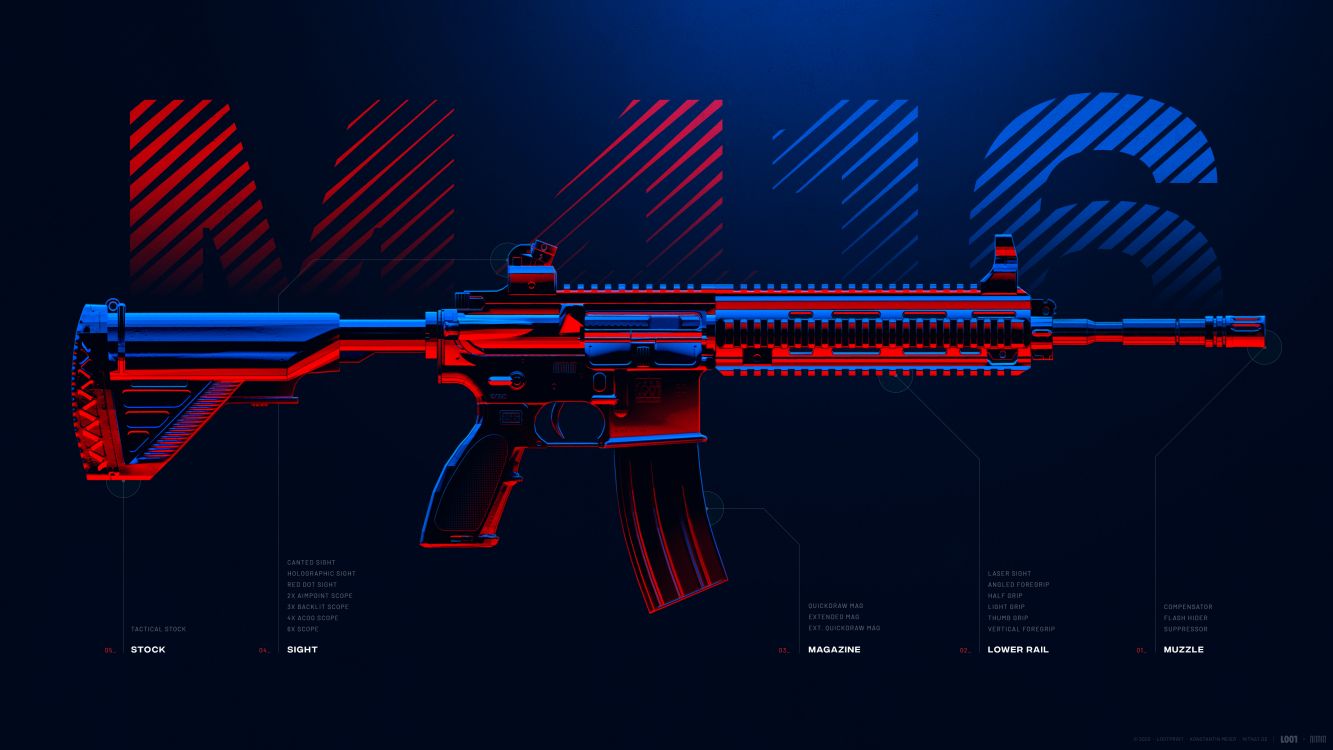 PUBG, PLAYERUNKNOWN'S BATTLEGROUNDS, M416 Pubg, Fortnite, 希克勒科赫HK416 壁纸 3840x2160 允许