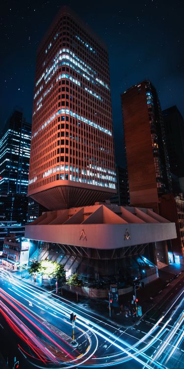 Manzana, Edificio, Luz, Torre de Bloques, Condominio. Wallpaper in 1500x3000 Resolution