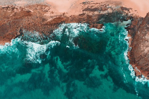 Image water, rock, blue, beach, coast