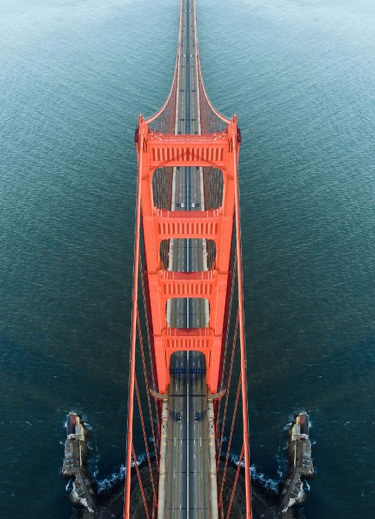 bridge, golden gate bridge, body of water, infrastructure, waterway