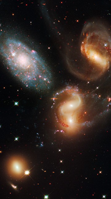 Image white and brown galaxy illustration