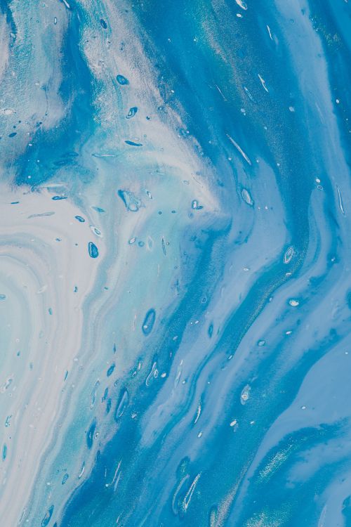 Blaue Und Weiße Wasserspritzer. Wallpaper in 4000x6000 Resolution