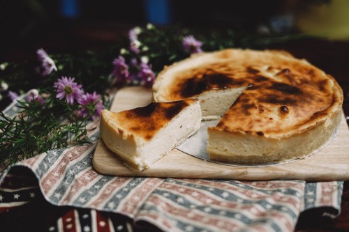 Image bread on brown wooden tray