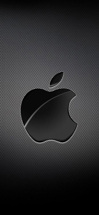 Logo Pomme Blanche et Noire. Wallpaper in 1242x2688 Resolution