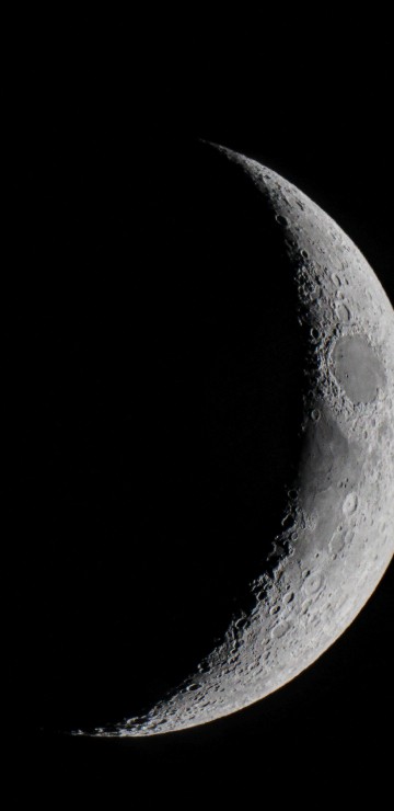 Image 4th day after new moon, moon, Full moon, lunar phase, crescent