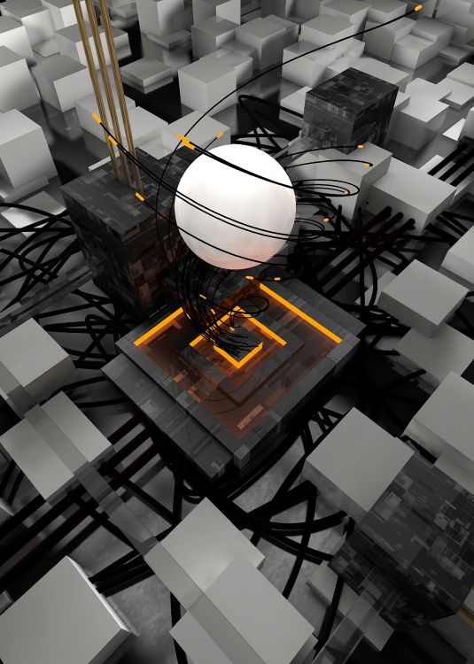 Maquette de Bâtiment en Noir et Blanc. Wallpaper in 2400x3360 Resolution