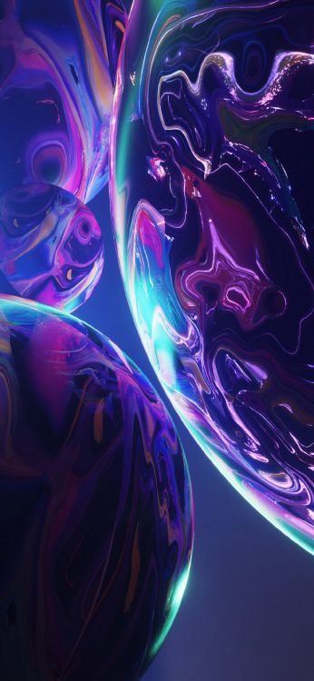 美学, 紫色的, 紫罗兰色, 液体, 艺术 壁纸 1080x2340 允许