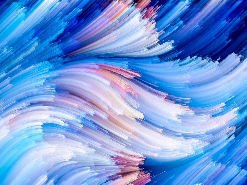 Blue and Pink Abstract Painting. Wallpaper in 3600x2700 Resolution