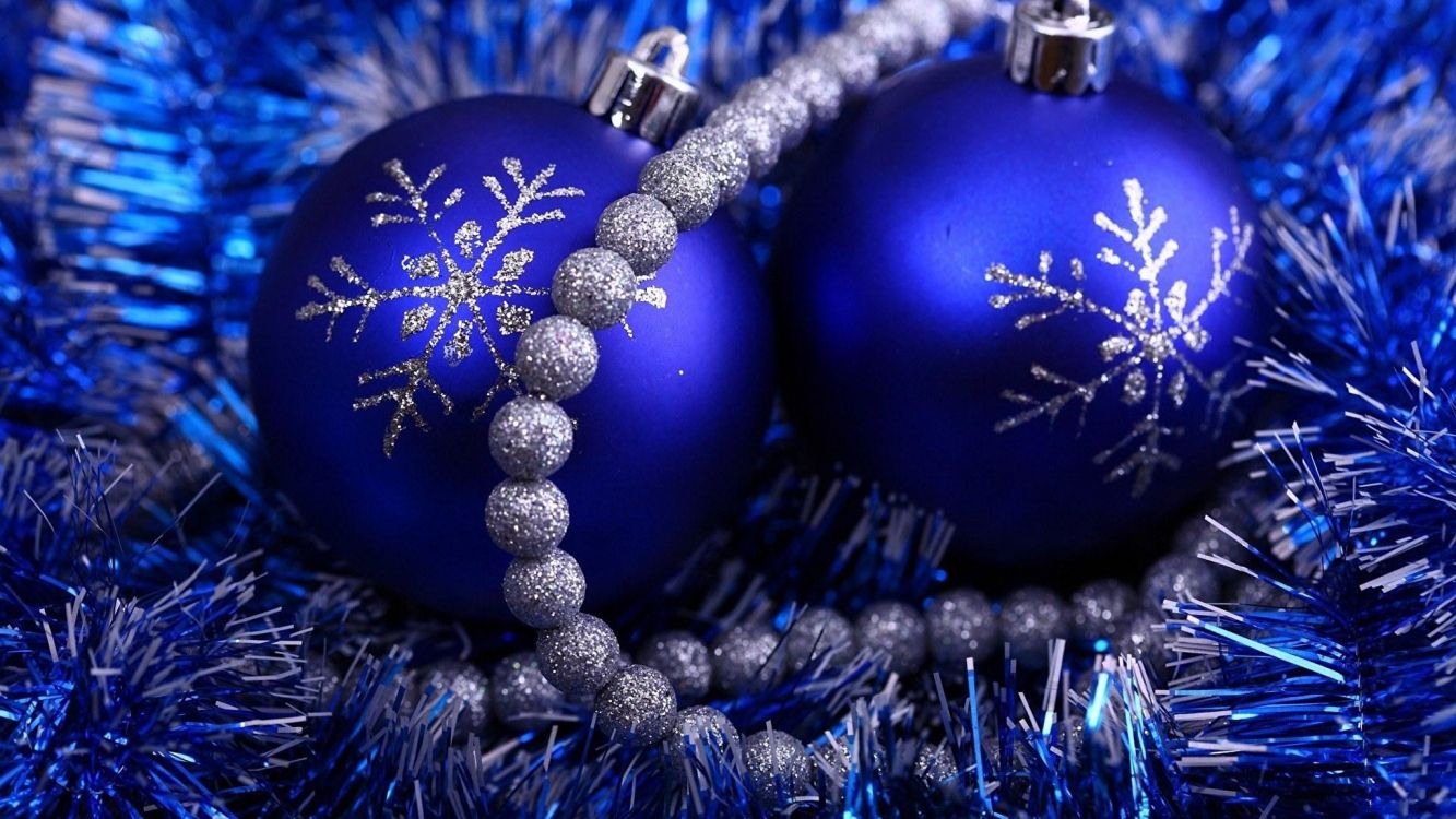 Weihnachten, Christmas Ornament, Blau, Weihnachtsdekoration, Kobaltblau. Wallpaper in 2048x1152 Resolution